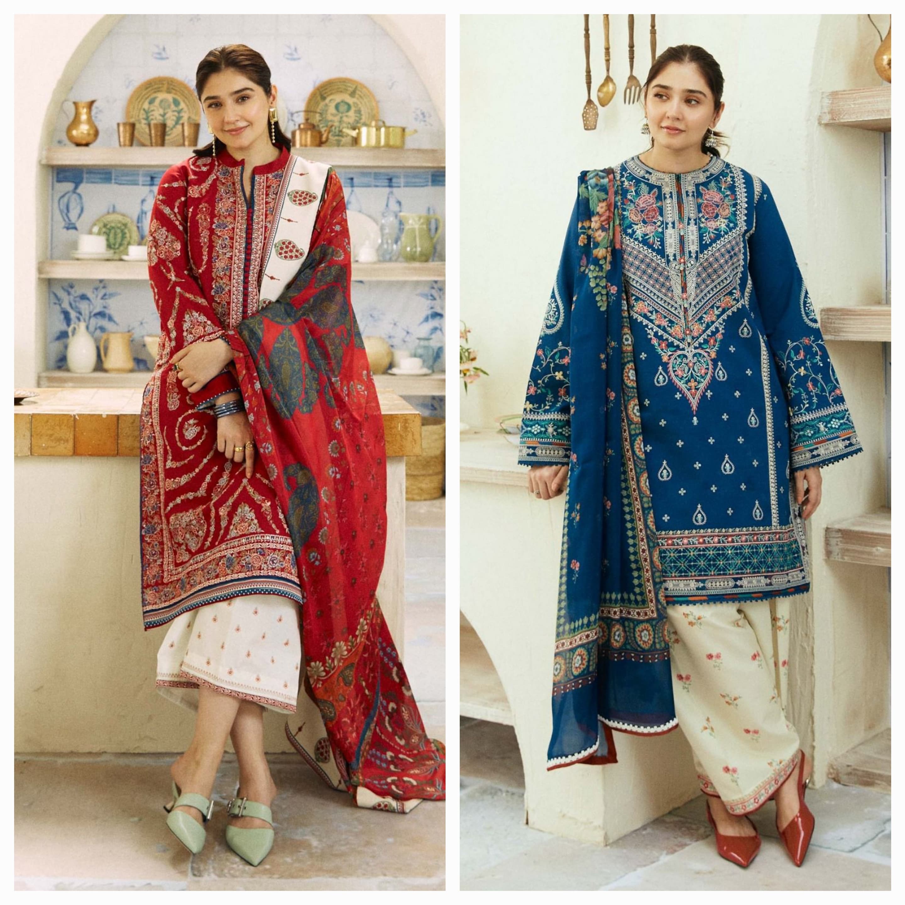 Women's 3-Piece Suit - Winter Collection | Dhanak Women's Clothing Apni Shop 100