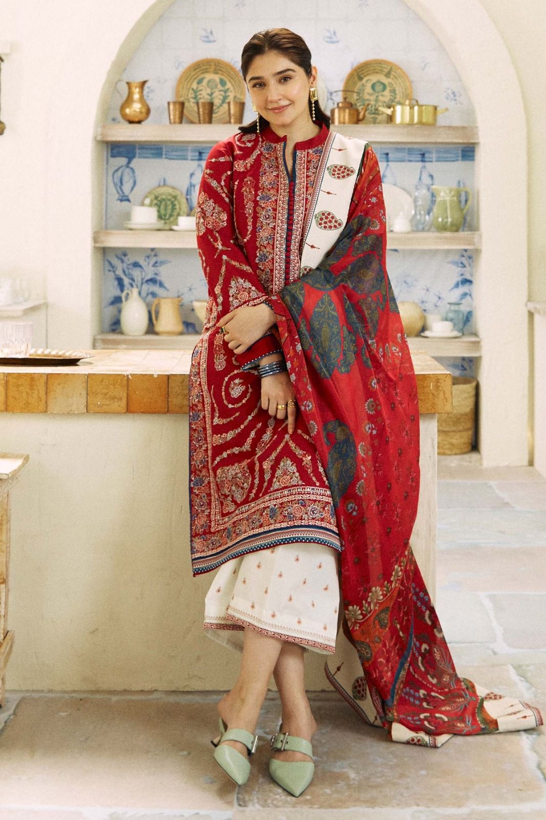 Women's 3-Piece Suit - Winter Collection | Dhanak Women's Clothing Apni Shop 100