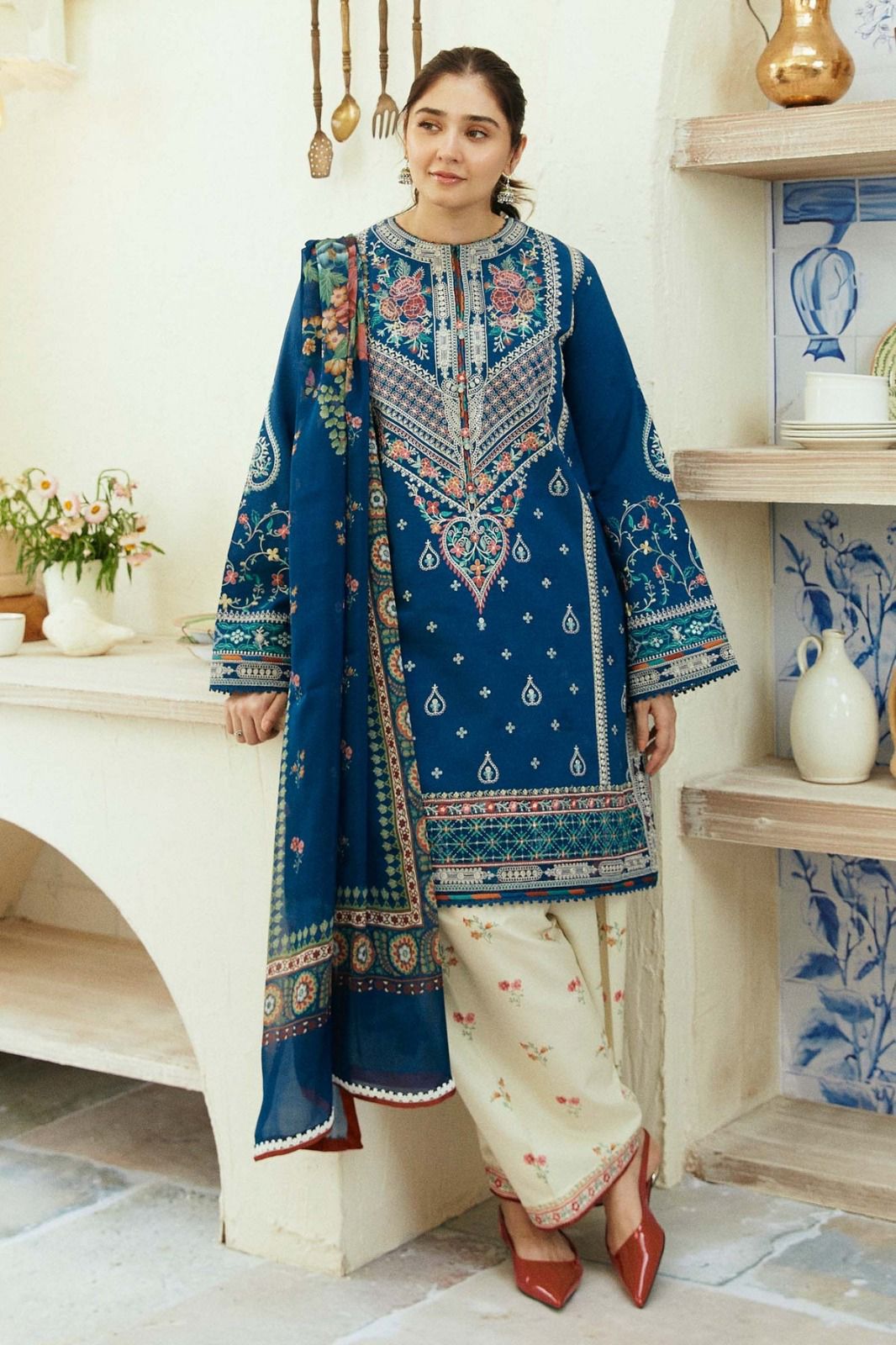 Women's 3-Piece Suit - Winter Collection | Dhanak Women's Clothing Apni Shop 100